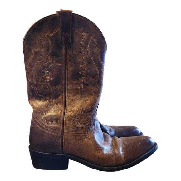 Smoky mountian boots Denver men sz 9.5D brown western cowboy boots leather upper main image 12